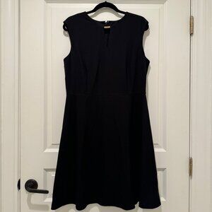 Tahari ASL Split Neck Black dress, size 14